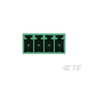 TE Connectivity Buchanan Series Pluggable Terminal Block 8-Contact 3.5 mm Pitch 1 Row 300V AC Brass Housing 2351886-8