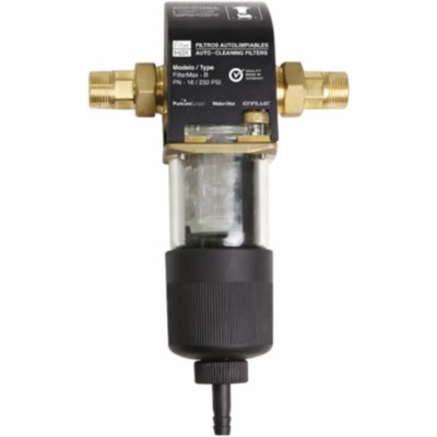 RS PRO 10 bar Water Filter Kit with 1 1/4 in. Inlet/Outlet Self Cleaning Filter and 100 Micron Cartridge 195-2229
