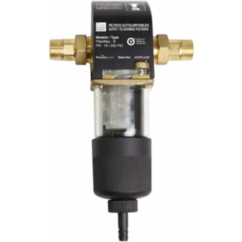RS PRO 10 bar Self Cleaning Water Filter Kit 195-2231, 1 1/2 in. Inlet/Outlet, 100 Micron Cartridge