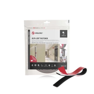 VELCRO® Black Hook & Loop Tape, 25mm Width x 5m Length, 7.5mm Thickness, Professional Series VEL-PS20028