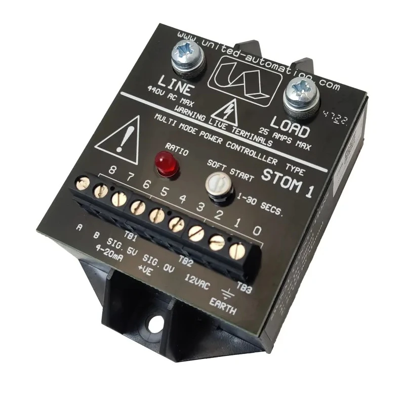 United Automation Thyristor Trigger Module Screw Mount 65°C Max Operating Temperature 93mm Length 62mm Width 44mm STOM-1