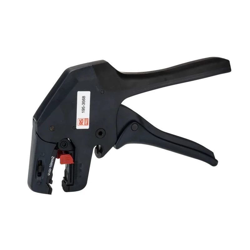 RS PRO PVC Wire Pistol Grip Wire Stripper 0.02 → 10 mm² Stripping Range, 144mm Overall Length 195-3568