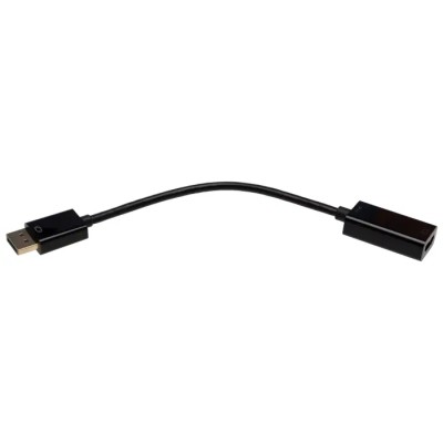 RS PRO HDMI Adapter Female Straight DisplayPort to HDMI Adapter 150mm Cable 195-4279