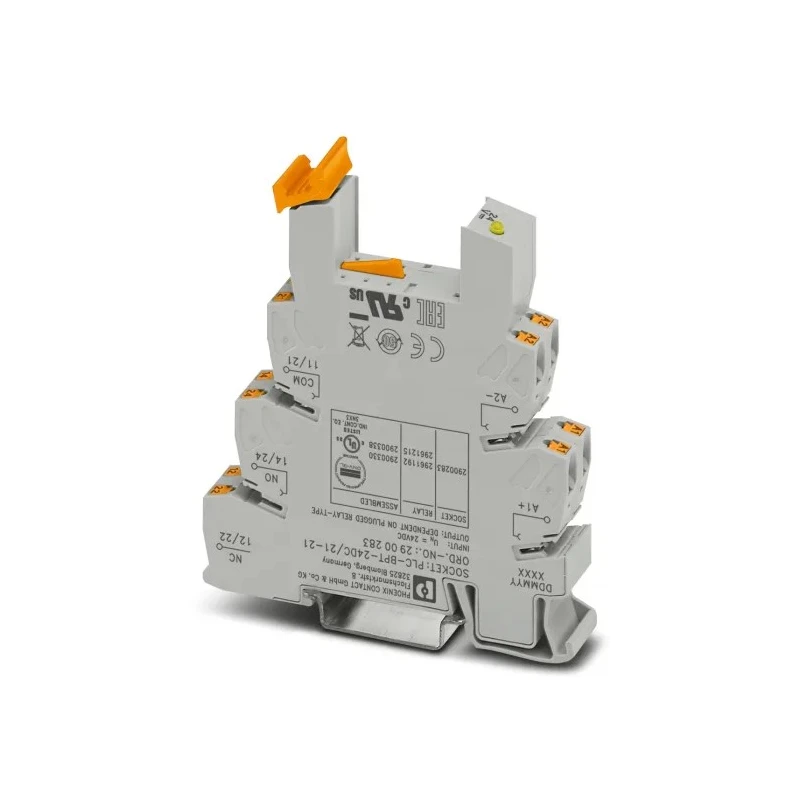 Phoenix Contact 2 Way 24V DC DIN Rail Relay Base PLC-BPT-24DC/21-21 2900283