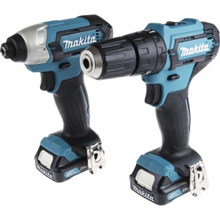 Makita 12V Cordless Power Tool Kit with 2 Ah Lithium-Ion Batteries CLX228AJ