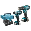Makita 12V Cordless Power Tool Kit with 2 Ah Lithium-Ion Batteries CLX228AJ