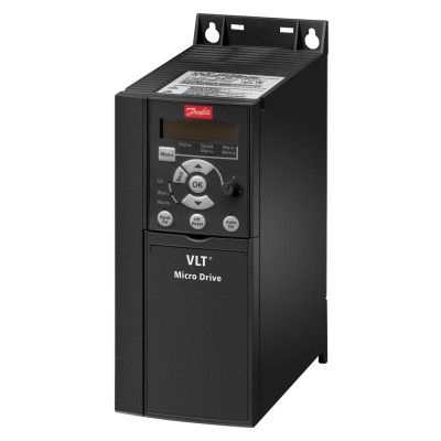 Danfoss VLT FC51 Series Inverter Drive 2.2 kW 3 Phase Variable Speed Panel Mount 230V AC 9.6A FC51