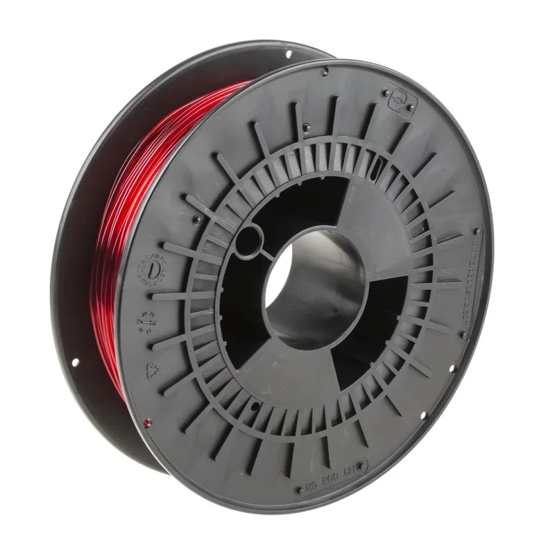 RS PRO 1.75 mm Translucent Red PET-G 3D Printer Filament, 500 g 891-9280