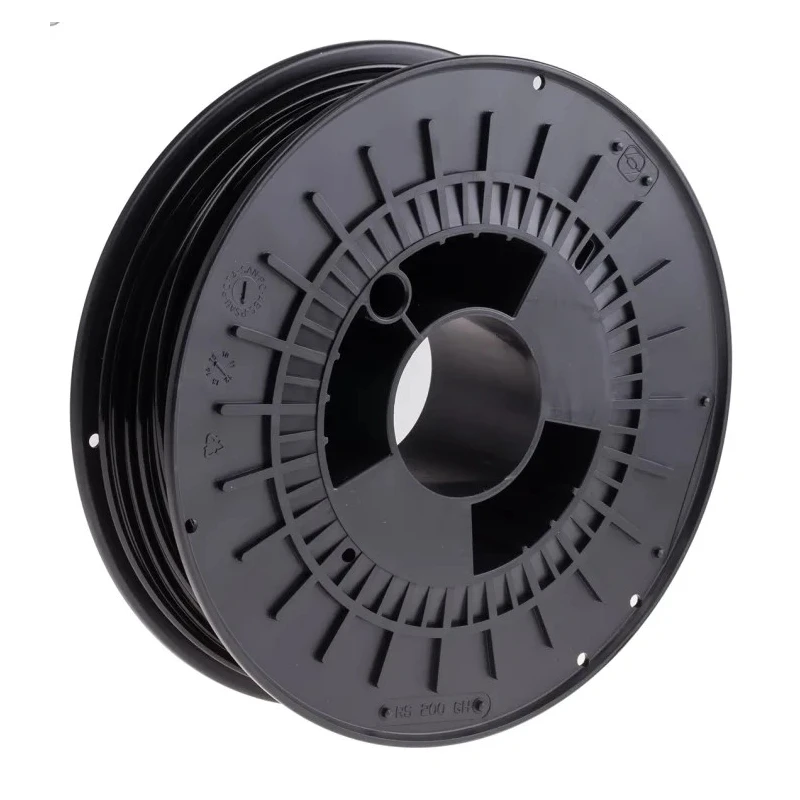 RS PRO 2.85 mm Black PET-G 3D Printer Filament 500 g FDM Technology 195°C - 220°C 891-9334