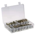 RS PRO Grease Nipple Kit Contains H1 Straight 1/4 in BSP (x50), H2-45 1/4 in BSP (x50), H3-90 1/4 in BSP (x50), Box 195-4059