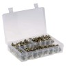 RS PRO Grease Nipple Kit Contains H1 Straight 1/4 in BSP (x50), H2-45 1/4 in BSP (x50), H3-90 1/4 in BSP (x50), Box 195-4059
