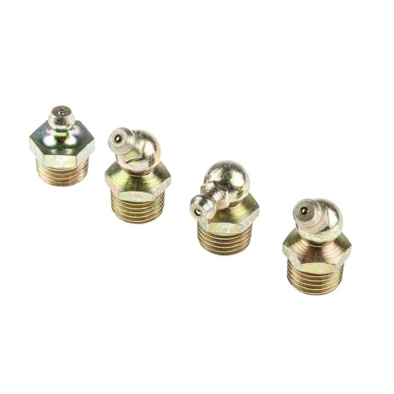 RS PRO Grease Nipple Kit Contains H1 Straight 1/4 in BSP (x50), H2-45 1/4 in BSP (x50), H3-90 1/4 in BSP (x50), Box 195-4059