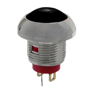 RS PRO Illuminated Miniature Push Button Switch, Momentary, Panel Mount, 13.6 mm Cutout, SPST, Red LED, IP67, 250 V 891-9867
