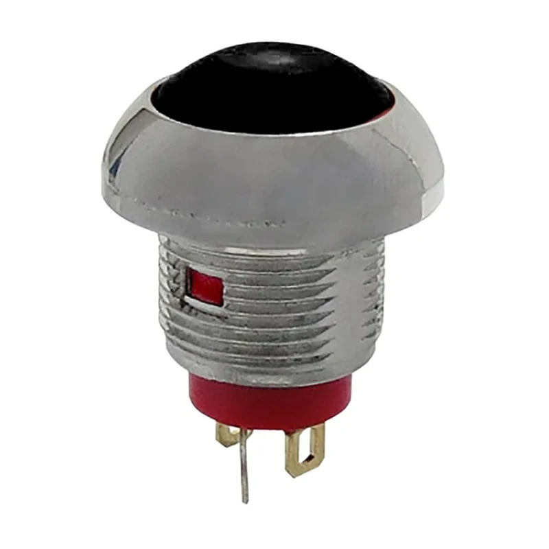 RS PRO Illuminated Miniature Push Button Switch, Momentary, Panel Mount, 13.6 mm Cutout, SPST, Red LED, IP67, 250 V 891-9867