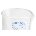 RS PRO Polymethylpentene Measuring Cylinder 1L Transparent Durable Calibration ISO 6706 DIN 12681 892-0000