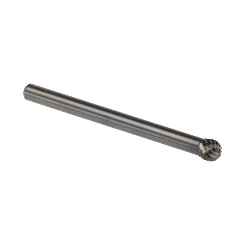 Dormer Ball Burr Carbide Rotary Tool P807 Series 4 mm Head Diameter, 3 mm Shank Diameter, 38 mm Length P8074.0X3.0