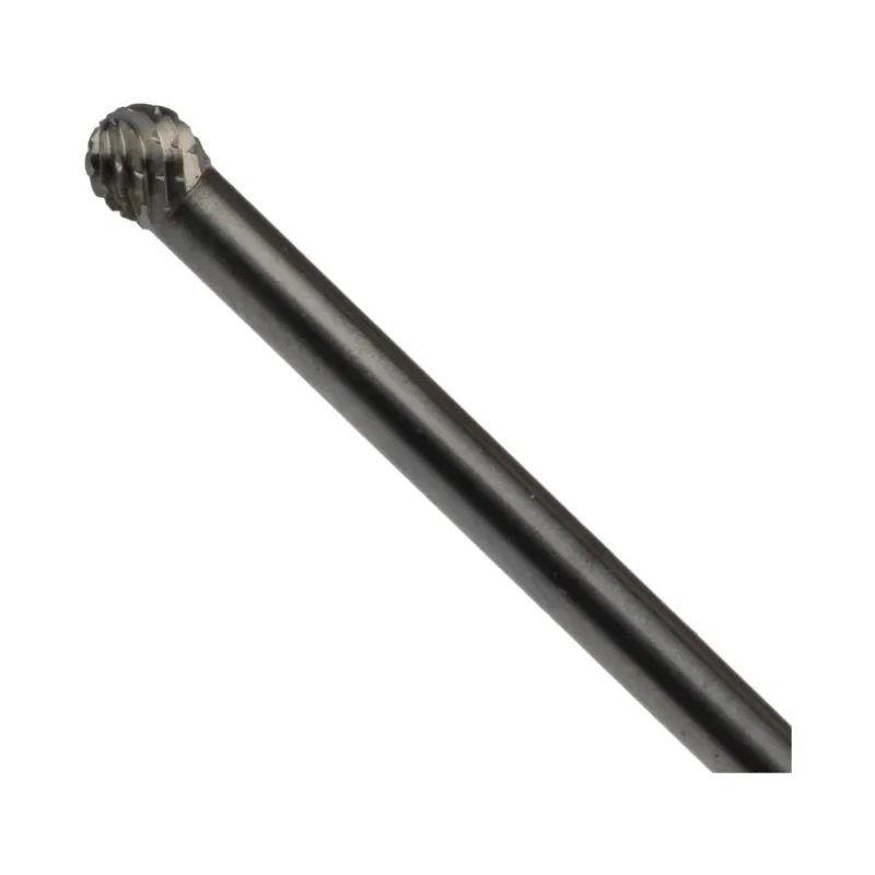 Dormer Ball Burr Carbide Rotary Tool P807 Series 4 mm Head Diameter, 3 mm Shank Diameter, 38 mm Length P8074.0X3.0