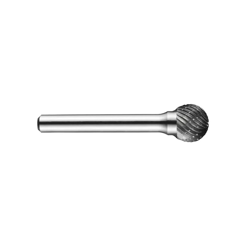 Dormer Ball Burr Carbide Rotary Tool P807 Series 4 mm Head Diameter, 3 mm Shank Diameter, 38 mm Length P8074.0X3.0
