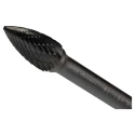 Dormer Carbide Tree Burr 9.6 mm Head Diameter 6 mm Shank Diameter 64 mm Overall Length Bright Finish P8139.6X6.0