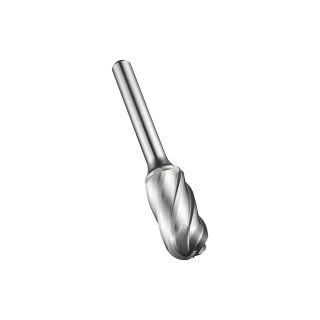 Dormer Ball Nosed Cylinder Burr, 9.6 mm Head Diameter, 6 mm Shank Diameter, 64 mm Overall Length P8359.6X6.0
