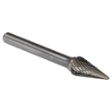 Dormer P823 Series Cone Burr, 9.6 mm Carbide, 64 mm Overall Length P8239.6X6.0