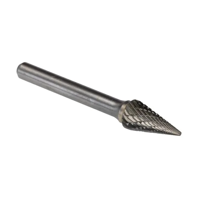 Dormer P823 Series Cone Burr, 9.6 mm Carbide, 64 mm Overall Length P8239.6X6.0
