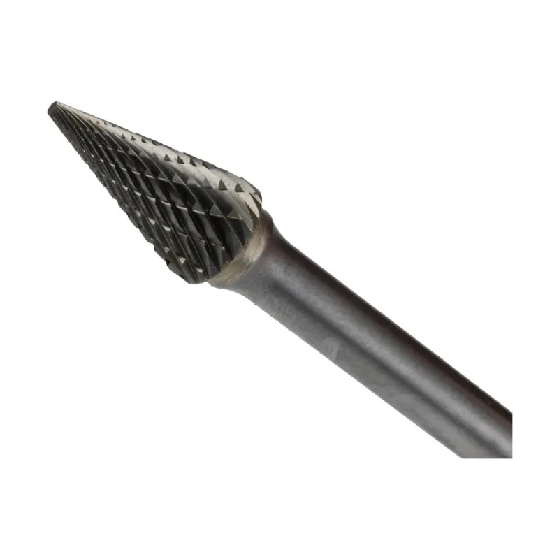 Dormer P823 Series Cone Burr, 9.6 mm Carbide, 64 mm Overall Length P8239.6X6.0