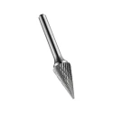 Dormer Carbide Rotary Burr Conical Head 9.6 mm Diameter 6 mm Shank Diameter 71 mm Overall Length P82312.7X6.0