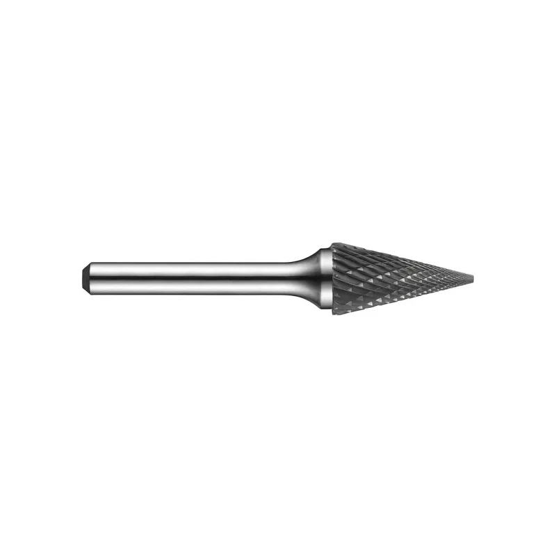 Dormer Carbide Rotary Burr Conical Head 9.6 mm Diameter 6 mm Shank Diameter 71 mm Overall Length P82312.7X6.0