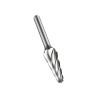 Dormer Carbide Rotary Burr Ball Nosed Cone Burr 12.7 mm Head Diameter, 6 mm Shank Diameter, Bright Finish P84212.7X6.0