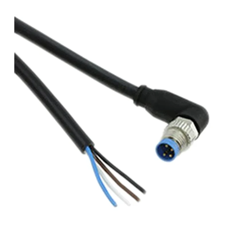 TE Connectivity Male 4 Way Right Angle to Unterminated Free End Sensor Actuator Cable 1.5 m 1-2273010-1