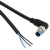 TE Connectivity Male 4 Way Right Angle to Unterminated Free End Sensor Actuator Cable 1.5 m 1-2273010-1