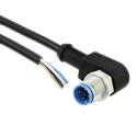 TE Connectivity Male 4 Way Right Angle to Unterminated Sensor Actuator Cable 1.5m 250V IP65 IP67 1-2273082-1