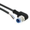 TE Connectivity Male 4 Way Right Angle to Unterminated Sensor Actuator Cable 1.5m 250V IP65 IP67 1-2273082-1