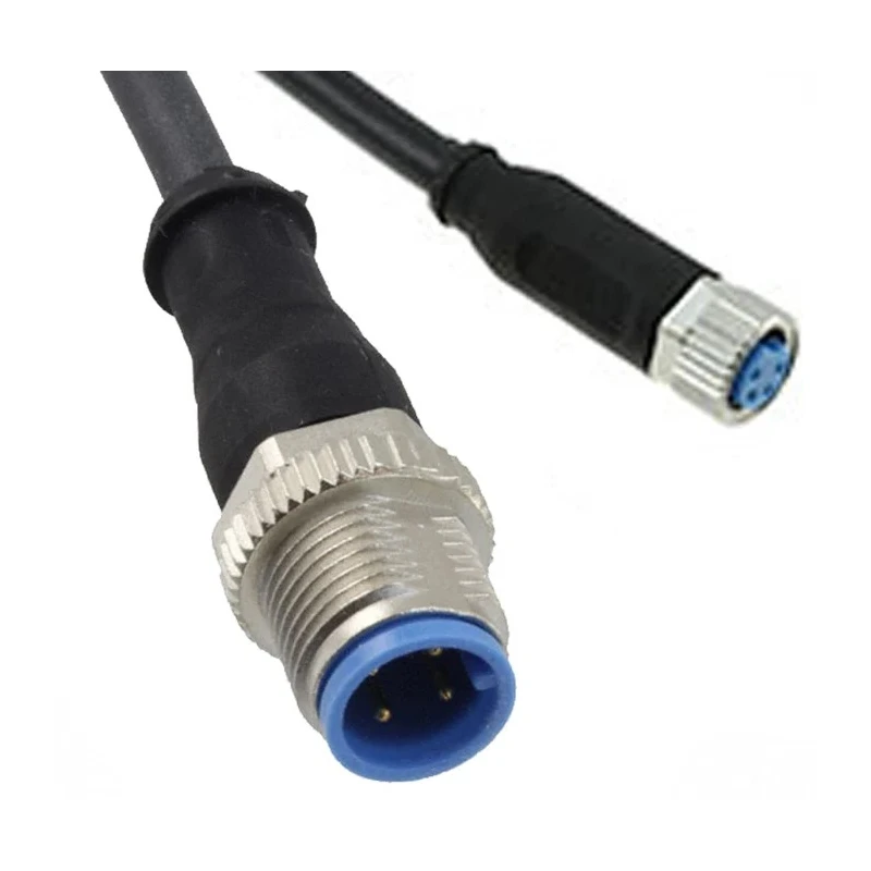 TE Connectivity Female 4 Way Straight to Male 4 Way Straight Sensor Actuator Cable 1.5 m 1-2273111-4