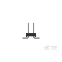 TE Connectivity AMPMODU Series Straight Surface Pin Header, 20 Contacts, 2 mm Pitch, 2 Row, Unshrouded, Brass 1-2842144-0