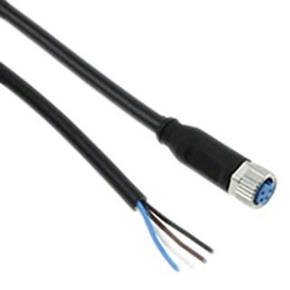 TE Connectivity Female 4 Way Straight to Unterminated Free End Sensor Actuator Cable 1.5 m 2273003-1