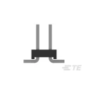TE Connectivity AMPMODU Series Straight Surface Pin Header, 6 Contacts, 2 mm Pitch, 2 Row, Unshrouded 2842142-3