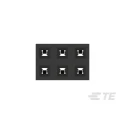 TE Connectivity AMPMODU Series Through Hole 6-Contact 2-Row PCB Socket 2 mm Pitch 650V 12A 2314822-6