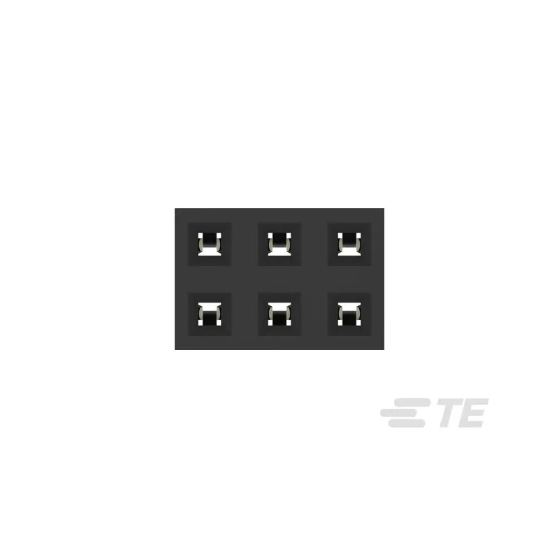 TE Connectivity AMPMODU Series Through Hole 6-Contact 2-Row PCB Socket 2 mm Pitch 650V 12A 2314822-6
