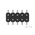 TE Connectivity AMPMODU Series Straight Surface Pin Header, 12 Contacts, 2 mm Pitch, 2 Row, Unshrouded 2842144-6