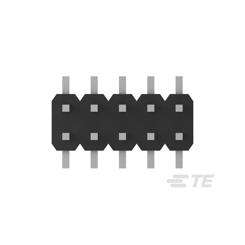 TE Connectivity AMPMODU Series Straight Surface Pin Header, 12 Contacts, 2 mm Pitch, 2 Row, Unshrouded 2842144-6