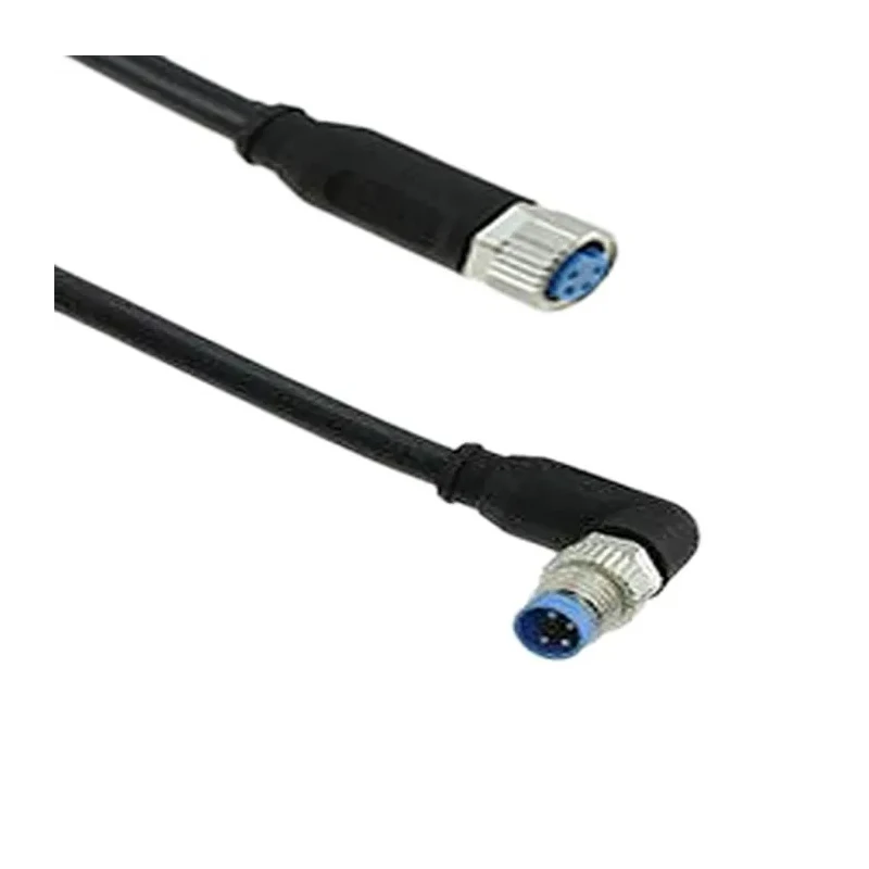 TE Connectivity Female 4 way Right Angle to Male 4 way Straight Sensor Actuator Cable 24V DC 1.5m 3-2273126-4