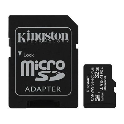 Kingston 32 GB MicroSD Memory Card UHS-I Class 10, Adapter Included SDCS2/32GB