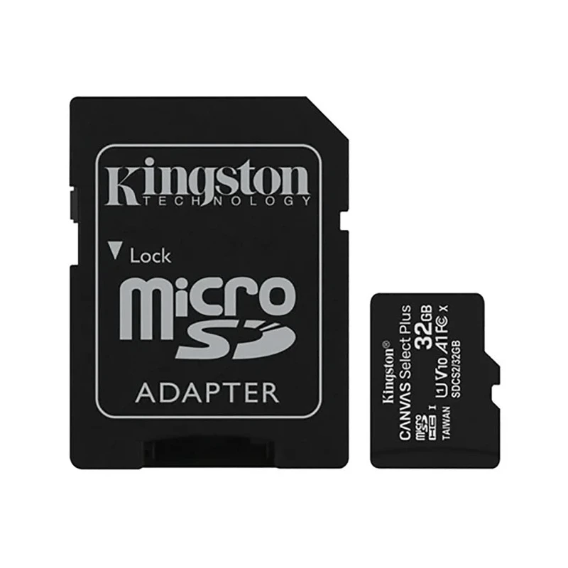 Kingston 32 GB MicroSD Memory Card UHS-I Class 10, Adapter Included SDCS2/32GB