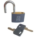RS PRO Brass Keyed Alike Padlock, 40mm Body Width, 6mm Shackle Diameter, 22mm Shackle Length 195-8251