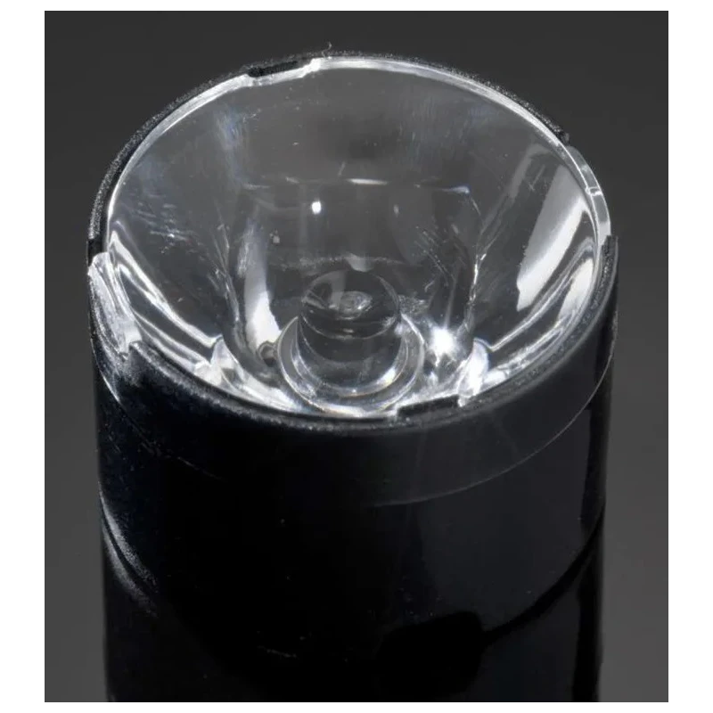Ledil Leila Series 1-Way LED Lens 8 to 11 ° Round Beam Black Diffused 21.6mm Diameter 14.7mm Height FA11739_LXP-RS2