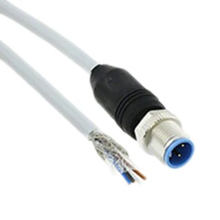 TE Connectivity Sensor Actuator Cable Male 4 Way Straight to Unterminated 1.5 m 60V AC 1-2273044-1