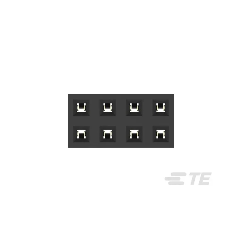 TE Connectivity AMPMODU Series Straight Through Hole PCB Socket, 8-Contact, 2 Row, 2 mm Pitch, Through Hole Mount 2314822-8