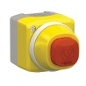 Schneider Electric Harmony Series Illuminated Turn to Release Emergency Stop Push Button, Surface Mount, 1 NO/1 XALK84W3BE